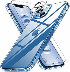 iPhone14 用 ケース クリア 耐衝撃 カメラレンズ保護付き 黄ばみ防止 アイフォン14ケース 米軍MIL規格 耐久性 SGS認証 アイホン14ケース 