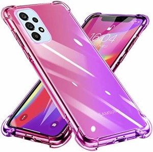 Galaxy A53 5G ケース クリア TPU グラデーション色 SC-53C SCG15 ケース 耐衝撃 サムスン ギャラクシー A53 5G カバー 透明 一体型 落下