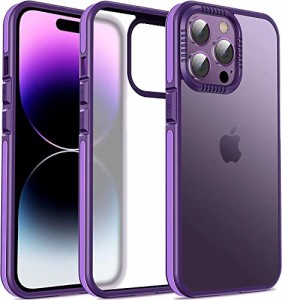 Sibada iPhoneケース iphone14promaxケース マット感 耐衝撃半透明 画面保護 レンズ保護 スリム薄型デザイン 携帯電話ケース iPhone 14 P