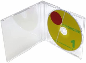 CDケース 7mm厚マキシCDケース クリア 70個 DVD/ブルーレイにも対応