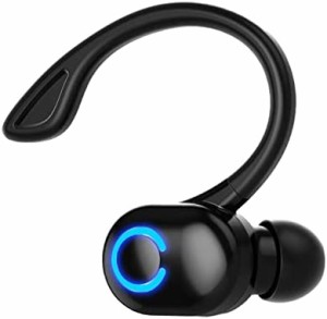 Bluetoothヘッドセット 片耳 Bluetooth イヤホン ワイヤレスイヤホン 20時間連続使用 耳掛け型 バッテリー残量ディスプレイ ノイズキャン