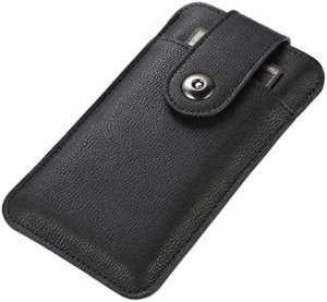 スマホポーチ 薄型, YODIMDA 携帯ケース 袋 対応 iPhone SE 第3世代 iPhone 14 スリーブケース ベルトポーチ