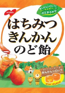 ノーベル製菓 はちみつきんかんのど飴 110g ×6袋