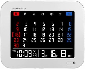 アデッソ ( adesso ) カレンダー 電波時計 tca - 051の通販｜au PAY