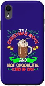 iPhone XR クリスマス映画とホットチョコレート愛好家のクリスマス スマホケース