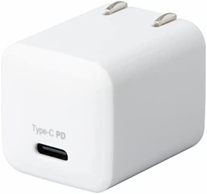 ナカバヤシ Digio2 USB Type-C 1ポート充電器 GaN 30W PD-PPS充電対応 ホワイト Z8999