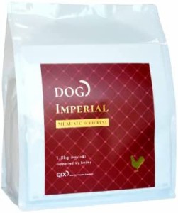 DOG IMPERIAL MEAL V/C(ベジタブル&チキン) 500g×3袋 ドッグフード 手作りフードのベースに ドッグインペリアル 国産 QIX 茶色