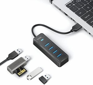 【新登場】usbハブ 3.0 4ポート iDsonix usb hub 小型 増設 5Gbps高速転送 バスパワー コンパクト ノートPC対応 Mac OS/Windows/Android/