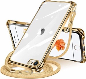 iPhone 7 用 ケース クリア ショルダー iphone 8 用 ケース iPhone SE 第3世代/第2世代 スマホケース アイフォン7/8/se2/se3 カバー 肩掛