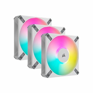 CORSAIR AF120 RGB ELITE WHITE Triple Pack with Lighting Node CORE XT PCケースファン CO-9050158-WW FN1864