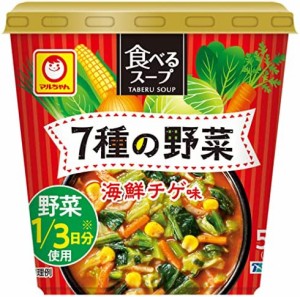 マルちゃん 食べるスープ ７種の野菜 海鮮チゲ味 15g×6個