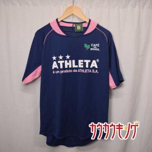 中古 良品 Athleta アスレタ 半袖シャツ プラシャツ ネイビー ピンク サイズl メンズ サッカー フットサル スポーツ ウェアの通販はau Wowma ワウマ カウカウキング Au Wowma 店 商品ロットナンバー