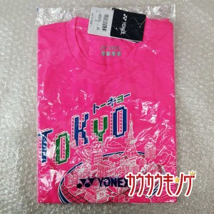 【中古】(未使用) ヨネックス/YONEX 2020年記念 東京Ｔシャツ YOB20140 ピンク ドライTシャツ サイズS メンズ 限定 バドミントンウェア 