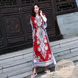 リゾート ワンピース 長袖 エスニックの通販 Au Pay マーケット