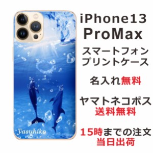 iPhone13 Pro Max  ケース アイフォン13プロマックス カバー らふら 名入れ ドルフィンリング