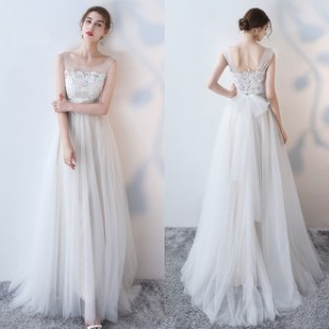 [一部即納] ウェディングドレス 花嫁 白 チュール 大きいサイズ 3l 花嫁 ドレス 白ワンピース レース ウェディングドレス 二次会 スレン