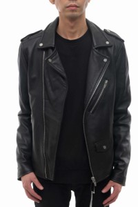 ザラ Zara 羊革 ラムスキン ダブルライダース メンズ 中古 中古