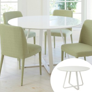 テーブル　円形　ダイニングテーブル　CROP （ 送料無料 丸テーブル 円卓 ホワイト 4人掛け 机 リビングテーブル デスク 食卓テーブル 4