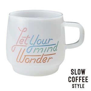 キントー　KINTO　マグカップ　サインペイントマグ　SLOW COFFEE STYLE　wander　340ml （ 耐熱ガラス 食洗機対応 電子レンジ対応 食器 