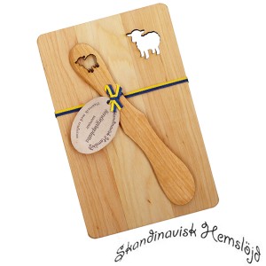 カッティングボード＆バターナイフセット Skandinavisk Hemslojd（スカンジナビスク・ヘムスロイド） 木製 （ バター用ナイフ 木製ナイフ