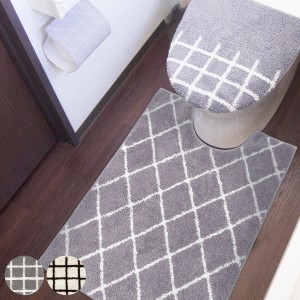 ロングトイレマット Saltoru? ベニワレン 80ｘ60cm （ トイレ マット トイレ用品 トイレマットのみ 単品 60cm 幅60 ロングタイプ 洗える 