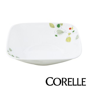 ボウル 23cm コレール CORELLE スクエア 白 食器 皿 角皿 グリーンブリーズ （ 食洗機対応 ホワイト 電子レンジ対応 お皿 オーブン対応 