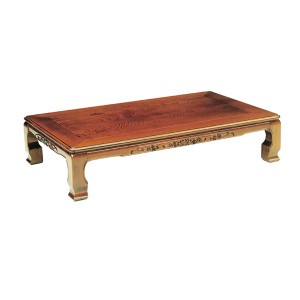 座卓　ローテーブル　木製　風月　幅135cm （ 送料無料 ケヤキ 突板仕上げ 欅 日本製 テーブル 和風 ）