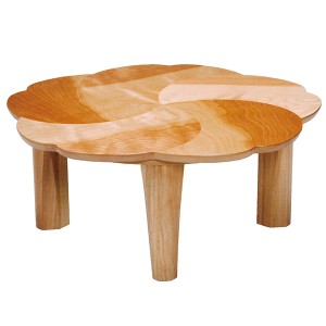 座卓　折れ脚　ローテーブル　木製　桜　幅90cm （ 送料無料 テーブル 折りたたみ ちゃぶ台 サクラ 突板仕上げ チェリー 日本製 和室 和 