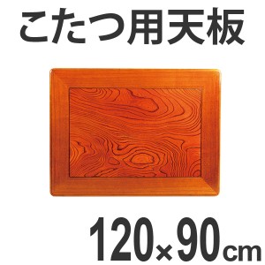 こたつ用天板　コタツ板　長方形　木製　ケヤキ突板　幅120cm （ 送料無料 家具調こたつ 座卓 天板 テーブル板 日本製 和風 和室 ）