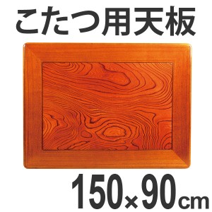 こたつ用天板　コタツ板　長方形　木製　ケヤキ突板　幅150cm （ 送料無料 家具調こたつ 座卓 天板 テーブル板 日本製 和風 和室 ）