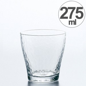 ガラス　コップ　フリーグラス　さざめき　275ml （ グラス ガラス食器 食器 ガラスコップ カップ 業務用 食洗機対応 槌目 ）