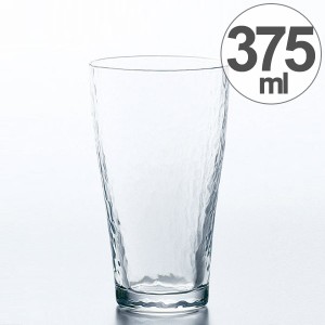 ガラス　コップ　タンブラー　さざめき　375ml （ グラス ガラス食器 食器 ガラスコップ カップ 業務用 食洗機対応 槌目 ）