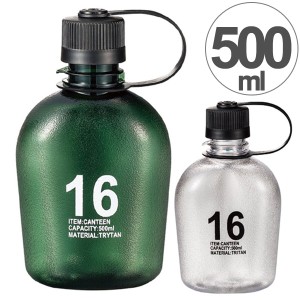 水筒　500ml　プラスチック製　クリアボトル　キャンティーン　ANCIENT （ 常温 ペットボトル マグボトル スポーツボトル 直飲み ）