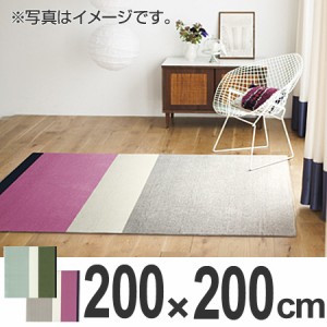 ラグ　カーペット　スミノエ　オスロ　200×200cm （ 送料無料 ラグマット 防ダニ 日本製　センターラグ　アレルギー対応 ）