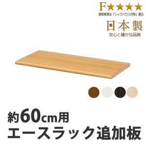 エースラック　カラーラック専用　移動棚　60cm用 （ オープンラック フリーラック ラック 収納棚 棚 カラーボックス 木製 書棚 大容量 