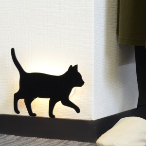 LEDライト　That’s Light！　CAT　WALL　LIGHT　てくてく （ 足元灯 フットライト LED 猫 ウォールライト ねこ おしゃれ センサーライト