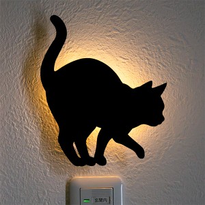 LEDライト Thats Light！ CAT WALL LIGHT うずうず （ 足元灯 LED 猫 フット ライト ウォールライト ねこ おしゃれ センサーライト 屋内 