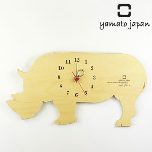 掛け時計　ヤマト工芸　yamato　SHADOW W　サイ （ 送料無料 壁掛け 壁掛け時計 時計 さい アニマル 掛時計 おしゃれ 木製 アナログ イン