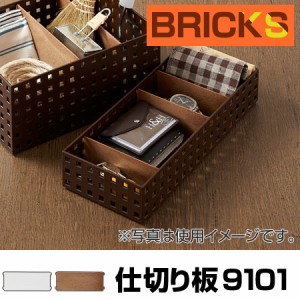 小物収納　仕切り板　ブリックス　BRICKS　9101　2枚組 （ 小物入れ 小物ケース 収納ボックス 収納バスケット フリーケース　キッチン収