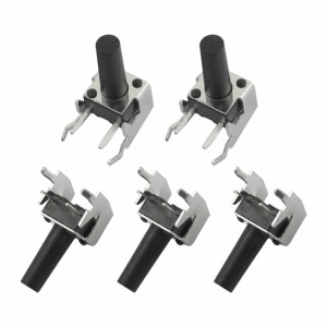 uxcell タクトスイッチ プッシュボタンスイッチ 5個入 4ピン DIP 6x6x13mm