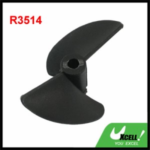 uxcell rcラジコンボートパーツ RCボートプロペラ ラジコン ボートモデル 回転プロペラ 小道具 3514 35mm P/D1.4 プラスチック 2 - ブレ