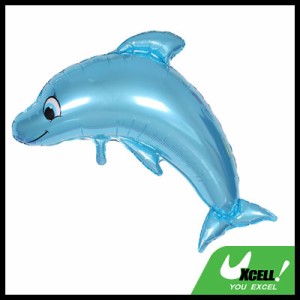 uxcell バルーン ホイル イルカの形 風船 結婚式 パーティー 記念日 お祝いの装飾 ブルー 99cm