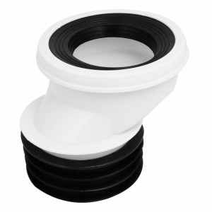 uxcell トイレフランジ 配管用トイレアクセサリー アンチブロッキング PVC ゴム 50mm ブラック