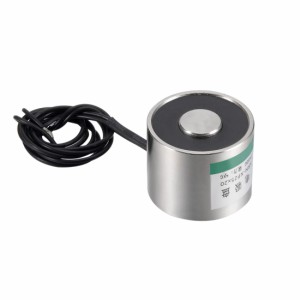 uxcell　ラウンドソレノイド電磁石　吸盤ディスクソレノイド　リフト保持　電磁石　DC24V　50N　25mm　x　20mm
