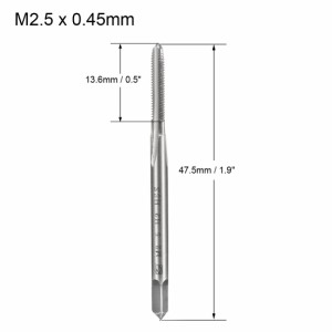 uxcell メトリックタップ プラスチックボックスホルダー M2.5 x 0.45mmピッチ 3フルート