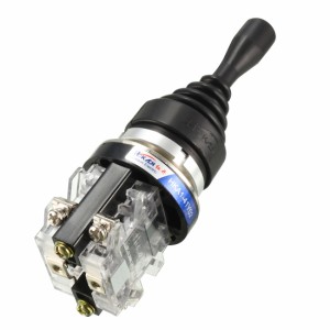 uxcell ジョイスティックスイッチモノレバーコントローラ 2方向 2NOラッチ 150/250/600V HKA1-41Y02