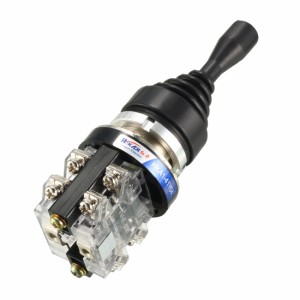 uxcell ジョイスティックスイッチモノレバーコントローラ 4方向 4NOラッチ 150/250/600V HKA1-41Y04