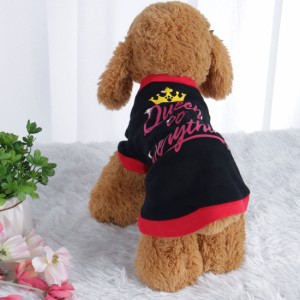 uxcell 犬のTシャツ 子犬 小さなペット スウェット トップス 服 アパレル ベスト 服 #4 L