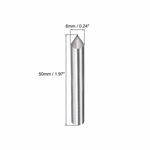 uxcell ダイヤモンド研削砥石ドレッサー6mmx 50mmテーパーポイントドレッシングツール、ツルーイングバ リ取り用ブルーキャップ付き