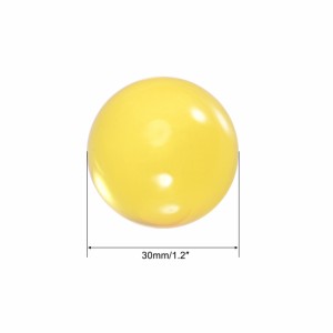 uxcell アクリル球 アクリルコンタクトジャグリングボール イエロー 直径30mm 2個入り